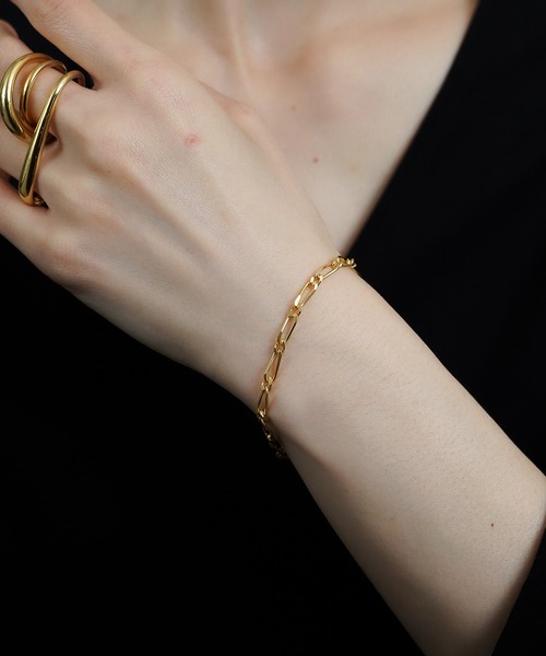 ISOLATION（アイソレーション）の「【ISOLATION / アイソレーション】Silver925 Figaro Chain Bracelet (K18gp) / フィガロチェーンブレスレット（ブレスレット・レディース・ゴールド・16.5cm）」の7枚目の写真