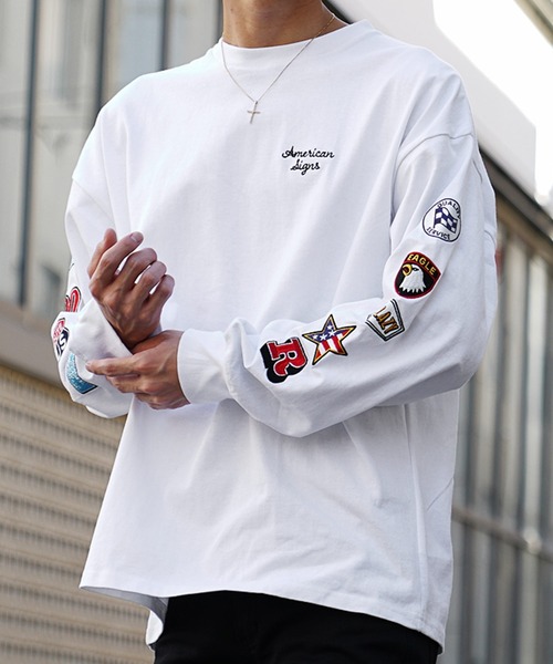 JOKER(ジョーカー)の「ルーズシルエットプリントロンT メンズ ビッグシルエット長袖Tシャツ 秋服(Tシャツ/カットソー・メンズ・ホワイト/ブラック/グレー/ホワイト系その他/ブラック系その他/グレー系その他・M/L)」の10枚目の写真