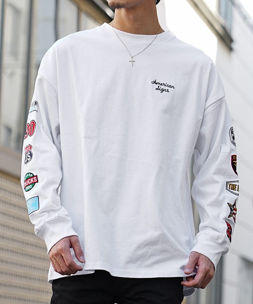 JOKER(ジョーカー)の「ルーズシルエットプリントロンT メンズ ビッグシルエット長袖Tシャツ 秋服(Tシャツ/カットソー・メンズ・ホワイト/ブラック/グレー/ホワイト系その他/ブラック系その他/グレー系その他・M/L)」の11枚目の写真