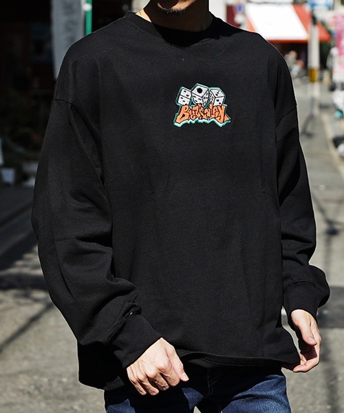 JOKER(ジョーカー)の「ルーズシルエットプリントロンT メンズ ビッグシルエット長袖Tシャツ 秋服(Tシャツ/カットソー・メンズ・ホワイト/ブラック/グレー/ホワイト系その他/ブラック系その他/グレー系その他・M/L)」の13枚目の写真