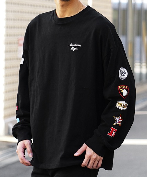 JOKER(ジョーカー)の「ルーズシルエットプリントロンT メンズ ビッグシルエット長袖Tシャツ 秋服(Tシャツ/カットソー・メンズ・ホワイト/ブラック/グレー/ホワイト系その他/ブラック系その他/グレー系その他・M/L)」の17枚目の写真