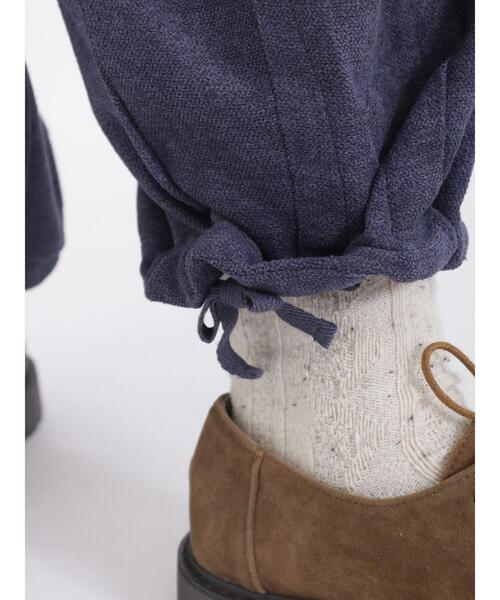 Samansa Mos2(サマンサ モスモス)の「【帯電防止】ベロアライクカーゴパンツ(カーゴパンツ・レディース・ネイビー/カーキ/キナリ・F)」の7枚目の写真