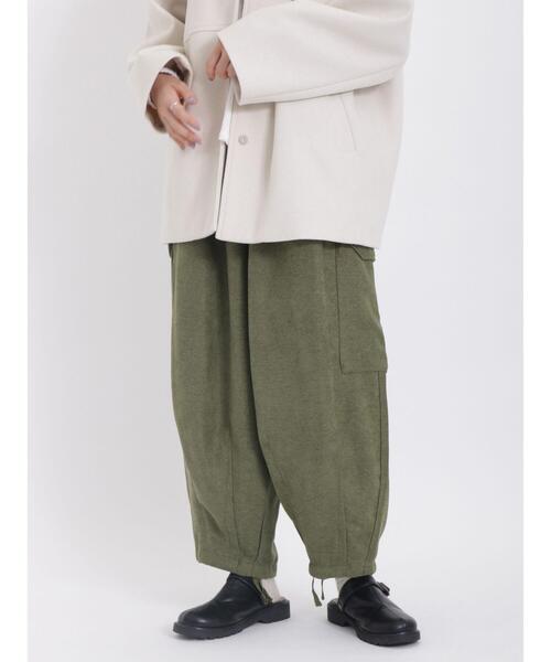 Samansa Mos2(サマンサ モスモス)の「【帯電防止】ベロアライクカーゴパンツ(カーゴパンツ・レディース・ネイビー/カーキ/キナリ・F)」の14枚目の写真