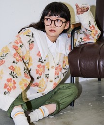 MERLOT | フラワーカーディガン(ニット/セーター)