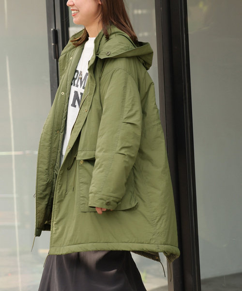 JOURNAL STANDARD relume（ジャーナルスタンダード　レリューム）の「モッズコート（モッズコート・レディース・ブラック/カーキ・FREE）」の7枚目の写真