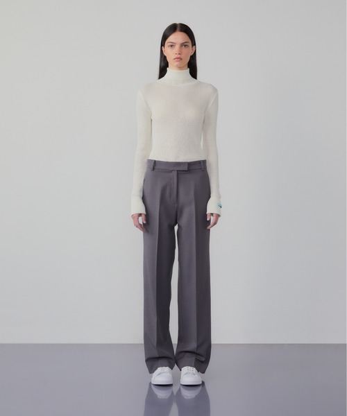 InstantFunk(インスタントファンク)の「INSTANTFUNK/インスタントファンク Roll-neck cashmere-blend sweater セーター タートルネック ニット(ニット/セーター・レディース・アイボリー/ブラック/ブルー・FREE)」の9枚目の写真