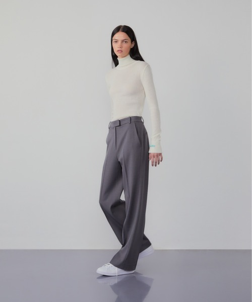 InstantFunk(インスタントファンク)の「INSTANTFUNK/インスタントファンク Roll-neck cashmere-blend sweater セーター タートルネック ニット(ニット/セーター・レディース・アイボリー/ブラック/ブルー・FREE)」の13枚目の写真