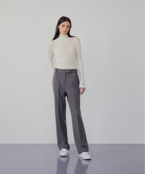 InstantFunk(インスタントファンク)の「INSTANTFUNK/インスタントファンク Roll-neck cashmere-blend sweater セーター タートルネック ニット(ニット/セーター・レディース・アイボリー/ブラック/ブルー・FREE)」の11枚目の写真