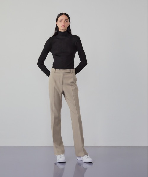 InstantFunk(インスタントファンク)の「INSTANTFUNK/インスタントファンク Roll-neck cashmere-blend sweater セーター タートルネック ニット(ニット/セーター・レディース・アイボリー/ブラック/ブルー・FREE)」の6枚目の写真