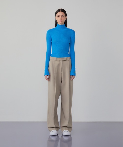 InstantFunk(インスタントファンク)の「INSTANTFUNK/インスタントファンク Roll-neck cashmere-blend sweater セーター タートルネック ニット(ニット/セーター・レディース・アイボリー/ブラック/ブルー・FREE)」の17枚目の写真