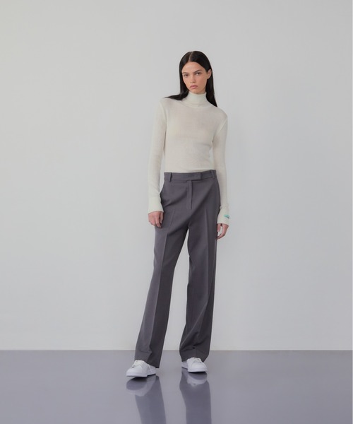 InstantFunk(インスタントファンク)の「INSTANTFUNK/インスタントファンク Roll-neck cashmere-blend sweater セーター タートルネック ニット(ニット/セーター・レディース・アイボリー/ブラック/ブルー・FREE)」の21枚目の写真