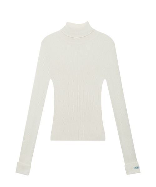 InstantFunk(インスタントファンク)の「INSTANTFUNK/インスタントファンク Roll-neck cashmere-blend sweater セーター タートルネック ニット(ニット/セーター・レディース・アイボリー/ブラック/ブルー・FREE)」の19枚目の写真