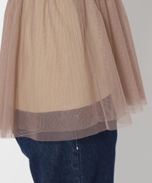 mysty woman（ミスティウーマン）の「チュールキャミリブニットSET　995504（ニット/セーター・レディース・モカ/ブルー系その他/アイボリー・FREE）」の19枚目の写真