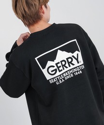 【GERRY】別注 ボックスロゴプリント 裏起毛 スウェット トレーナー