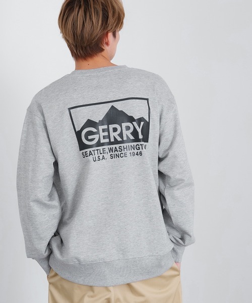 GERRY(ジェリー)の「【GERRY】別注 ボックスロゴプリント 裏起毛 スウェット トレーナー(スウェット・メンズ・ブルーグレー/杢グレー/ネイビー/ブラック/グリーン/グレー系/ネイビー系/ブラック系/ブルー系・MEDIUM/X-LARGE/LARGE)」の16枚目の写真
