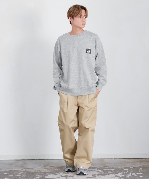 GERRY(ジェリー)の「【GERRY】別注 ボックスロゴプリント 裏起毛 スウェット トレーナー(スウェット・メンズ・ブルーグレー/杢グレー/ネイビー/ブラック/グリーン/グレー系/ネイビー系/ブラック系/ブルー系・MEDIUM/X-LARGE/LARGE)」の17枚目の写真