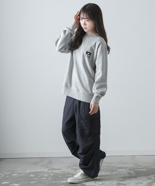 GERRY(ジェリー)の「【GERRY】別注 ボックスロゴプリント 裏起毛 スウェット トレーナー(スウェット・メンズ・ブルーグレー/杢グレー/ネイビー/ブラック/グリーン/グレー系/ネイビー系/ブラック系/ブルー系・MEDIUM/X-LARGE/LARGE)」の20枚目の写真