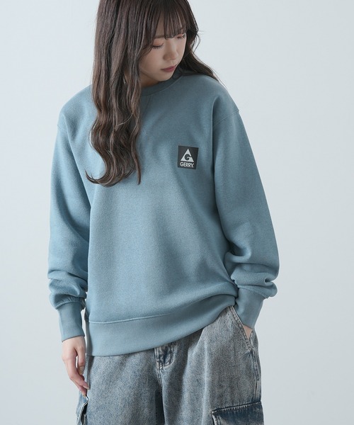 GERRY(ジェリー)の「【GERRY】別注 ボックスロゴプリント 裏起毛 スウェット トレーナー(スウェット・メンズ・ブルーグレー/杢グレー/ネイビー/ブラック/グリーン/グレー系/ネイビー系/ブラック系/ブルー系・MEDIUM/X-LARGE/LARGE)」の12枚目の写真