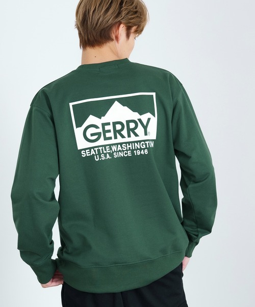 GERRY(ジェリー)の「【GERRY】別注 ボックスロゴプリント 裏起毛 スウェット トレーナー(スウェット・メンズ・ブルーグレー/杢グレー/ネイビー/ブラック/グリーン/グレー系/ネイビー系/ブラック系/ブルー系・MEDIUM/X-LARGE/LARGE)」の22枚目の写真