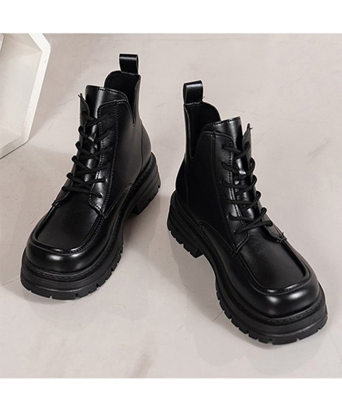 Miniministore（ミニミニストア）の「厚底ブーツ韓国 編み上げシューズ美脚脚長（ブーツ・レディース・ブラウン/ブラック・23.0cm/23.5cm/24.5cm/24.0cm/22.5cm）」の19枚目の写真