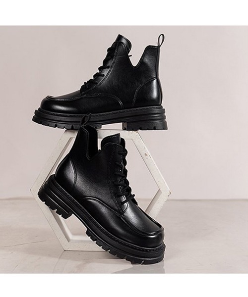 Miniministore（ミニミニストア）の「厚底ブーツ韓国 編み上げシューズ美脚脚長（ブーツ・レディース・ブラウン/ブラック・23.0cm/23.5cm/24.5cm/24.0cm/22.5cm）」の21枚目の写真