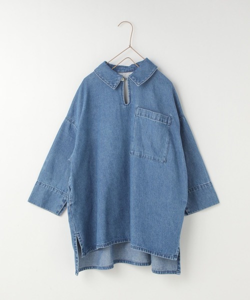 LOWRYS FARM（ローリーズファーム）の「デニムスキッパーシャツワンピース　 995363（ワンピース・キッズ・ブルー・130cm/140cm/120cm/110cm/150cm）」の8枚目の写真