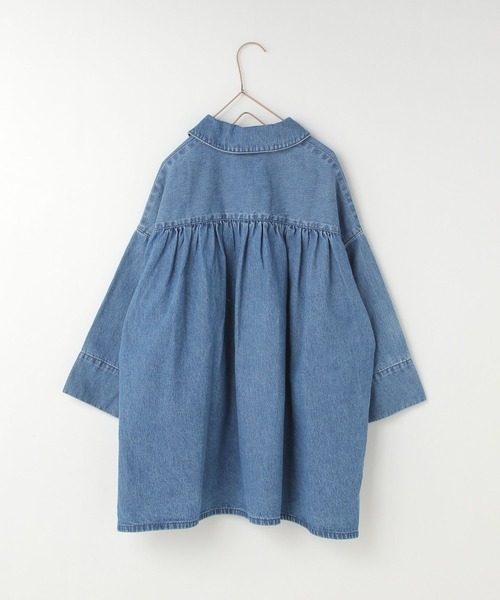 LOWRYS FARM（ローリーズファーム）の「デニムスキッパーシャツワンピース　 995363（ワンピース・キッズ・ブルー・130cm/140cm/120cm/110cm/150cm）」の9枚目の写真