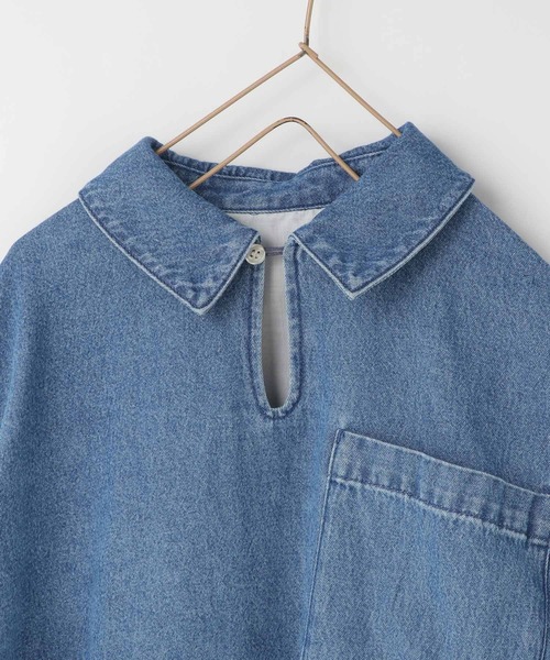 LOWRYS FARM（ローリーズファーム）の「デニムスキッパーシャツワンピース　 995363（ワンピース・キッズ・ブルー・130cm/140cm/120cm/110cm/150cm）」の11枚目の写真