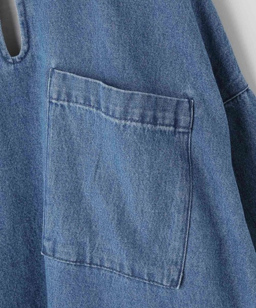 LOWRYS FARM（ローリーズファーム）の「デニムスキッパーシャツワンピース　 995363（ワンピース・キッズ・ブルー・130cm/140cm/120cm/110cm/150cm）」の15枚目の写真