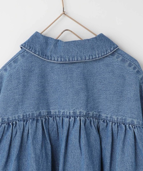 LOWRYS FARM（ローリーズファーム）の「デニムスキッパーシャツワンピース　 995363（ワンピース・キッズ・ブルー・130cm/140cm/120cm/110cm/150cm）」の16枚目の写真