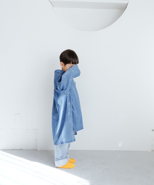 LOWRYS FARM（ローリーズファーム）の「デニムスキッパーシャツワンピース　 995363（ワンピース・キッズ・ブルー・130cm/140cm/120cm/110cm/150cm）」の19枚目の写真