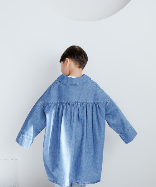 LOWRYS FARM（ローリーズファーム）の「デニムスキッパーシャツワンピース　 995363（ワンピース・キッズ・ブルー・130cm/140cm/120cm/110cm/150cm）」の20枚目の写真