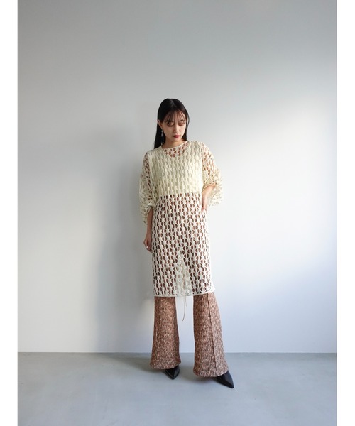 sahara レースボレロ sahara（サハラ）の「2way Mesh Over Top/2wayメッシュオーバー