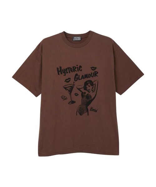 HYSTERIC GLAMOUR（ヒステリックグラマー）の「KISSIN’HYSTERIC Tシャツ（Tシャツ/カットソー・メンズ・ブラック/ホワイト/ブラウン・SMALL/MEDIUM/LARGE/X-LARGE）」の3枚目の写真