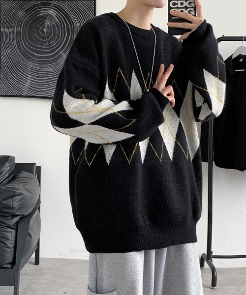 REBALANCE（リバランス）の「メンズニット_ビッグシルエット（ニット/セーター・メンズ・B/A・SMALL/LARGE/MEDIUM）」の13枚目の写真
