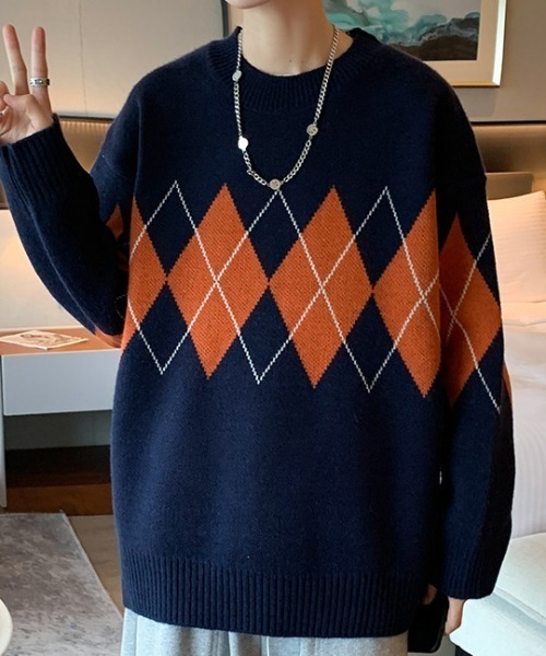 REBALANCE（リバランス）の「メンズニット_ビッグシルエット（ニット/セーター・メンズ・B/A・SMALL/LARGE/MEDIUM）」の14枚目の写真