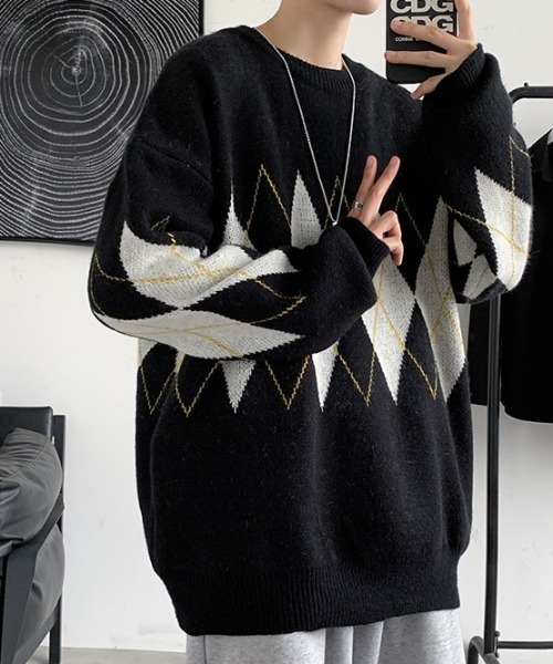 REBALANCE（リバランス）の「メンズニット_ビッグシルエット（ニット/セーター・メンズ・B/A・SMALL/LARGE/MEDIUM）」の15枚目の写真