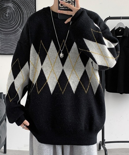 REBALANCE（リバランス）の「メンズニット_ビッグシルエット（ニット/セーター・メンズ・B/A・SMALL/LARGE/MEDIUM）」の16枚目の写真