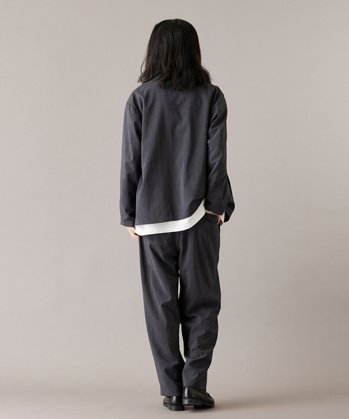 JOURNAL STANDARD（ジャーナルスタンダード）の「”吸水速乾 / 接触冷感” EVALET ストレッチ ウォッシャブル ノーカラージャケット（ノーカラージャケット・メンズ・ブラック系その他/ベージュ/ダークブルー・SMALL/MEDIUM/LARGE）」の5枚目の写真