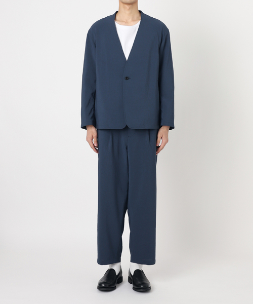 JOURNAL STANDARD（ジャーナルスタンダード）の「”吸水速乾 / 接触冷感” EVALET ストレッチ ウォッシャブル ノーカラージャケット（ノーカラージャケット・メンズ・ブラック系その他/ベージュ/ダークブルー・SMALL/MEDIUM/LARGE）」の18枚目の写真