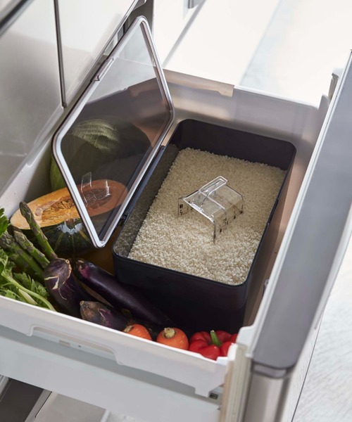 tower（タワー）の「【WEB限定】tower 米びつ5kg 軽量カップ付き（キッチン収納・レディース・ブラック/ホワイト・FREE）」の12枚目の写真