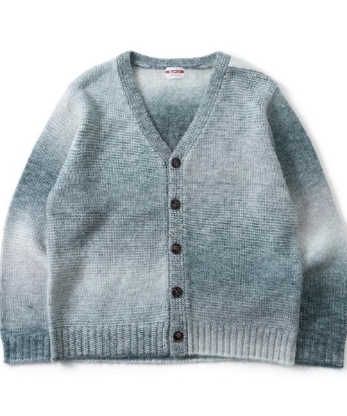 BADWAY（バッドウェイ）の「Gradation cardigan（カーディガン/ボレロ・メンズ・ブラック/グリーン・LARGE/MEDIUM）」の5枚目の写真