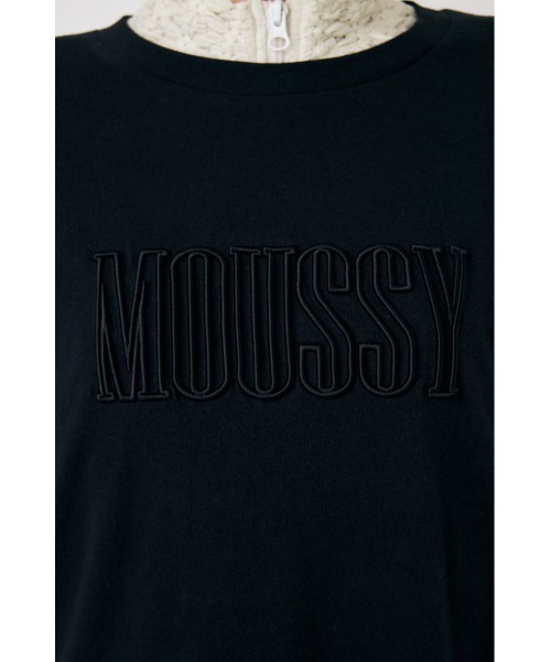 MOUSSY(マウジー)の「MOUSSY EMBROIDERY Tシャツ(Tシャツ/カットソー・レディース・杢グレー/ブラック/ライトベージュ/ホワイト・FREE)」の12枚目の写真