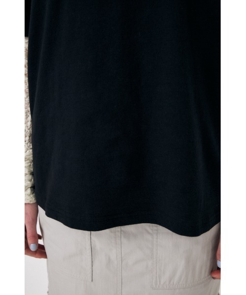 MOUSSY(マウジー)の「MOUSSY EMBROIDERY Tシャツ(Tシャツ/カットソー・レディース・杢グレー/ブラック/ライトベージュ/ホワイト・FREE)」の14枚目の写真