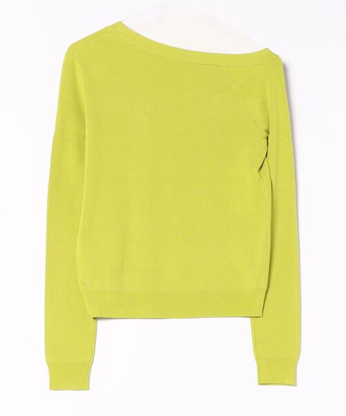 THROW by SLY(スローバイスライ)の「THROW ASYMMETRY HG C/D アシンメトリー ハイゲージ カーディガン(カーディガン/ボレロ・レディース・ライトグリーン/ブラック・FREE)」の7枚目の写真