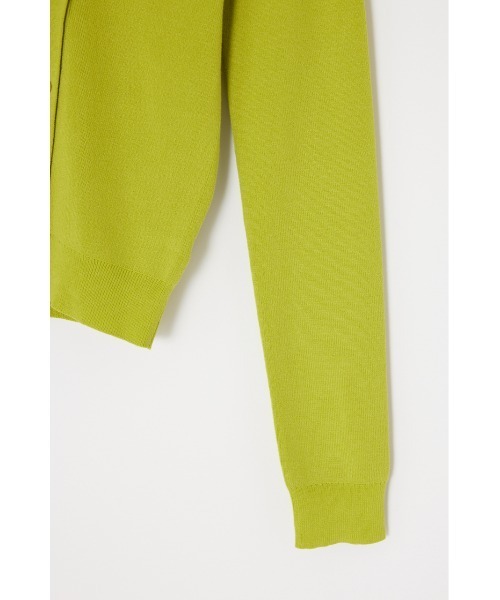 THROW by SLY(スローバイスライ)の「THROW ASYMMETRY HG C/D アシンメトリー ハイゲージ カーディガン(カーディガン/ボレロ・レディース・ライトグリーン/ブラック・FREE)」の6枚目の写真