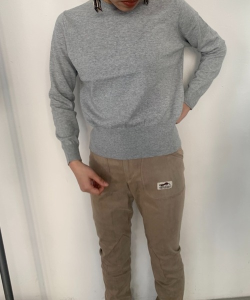 THEATRE PRODUCTS（シアタープロダクツ）の「シンボルロゴ刺繍ニットプルオーバー（ニット/セーター・レディース・グレー/ホワイト/ブラック・FREE）」の17枚目の写真