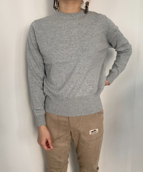 THEATRE PRODUCTS（シアタープロダクツ）の「シンボルロゴ刺繍ニットプルオーバー（ニット/セーター・レディース・グレー/ホワイト/ブラック・FREE）」の18枚目の写真