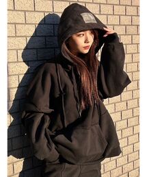 RESEXXY | 【ｍ】patchwork hoodie【セットアップ着用可能】(スウェット)