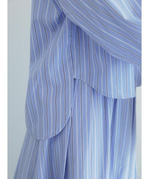 Te chichi（テチチ）の「タイプライターボリュームスリーブシャツ（セットアップ可）（シャツ/ブラウス・レディース・イエロー/ブルー/グレー・F）」の19枚目の写真